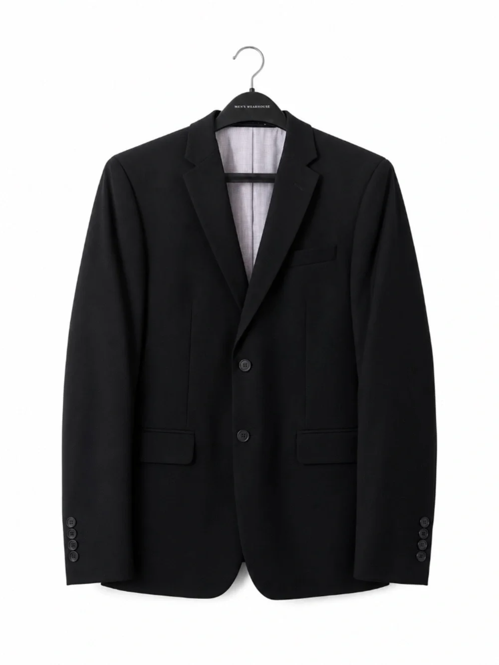 Egara Men’s Black Skinny Fit Stretch Blazer Sport Coat Size 38 Short